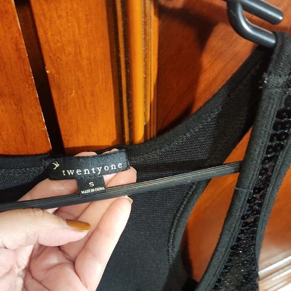 Twentyone Black Sequin Mini Dress - Picture 2 of 6